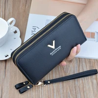 fashion women wallet wrist handle phone case long section money pocket pouch handbag purse