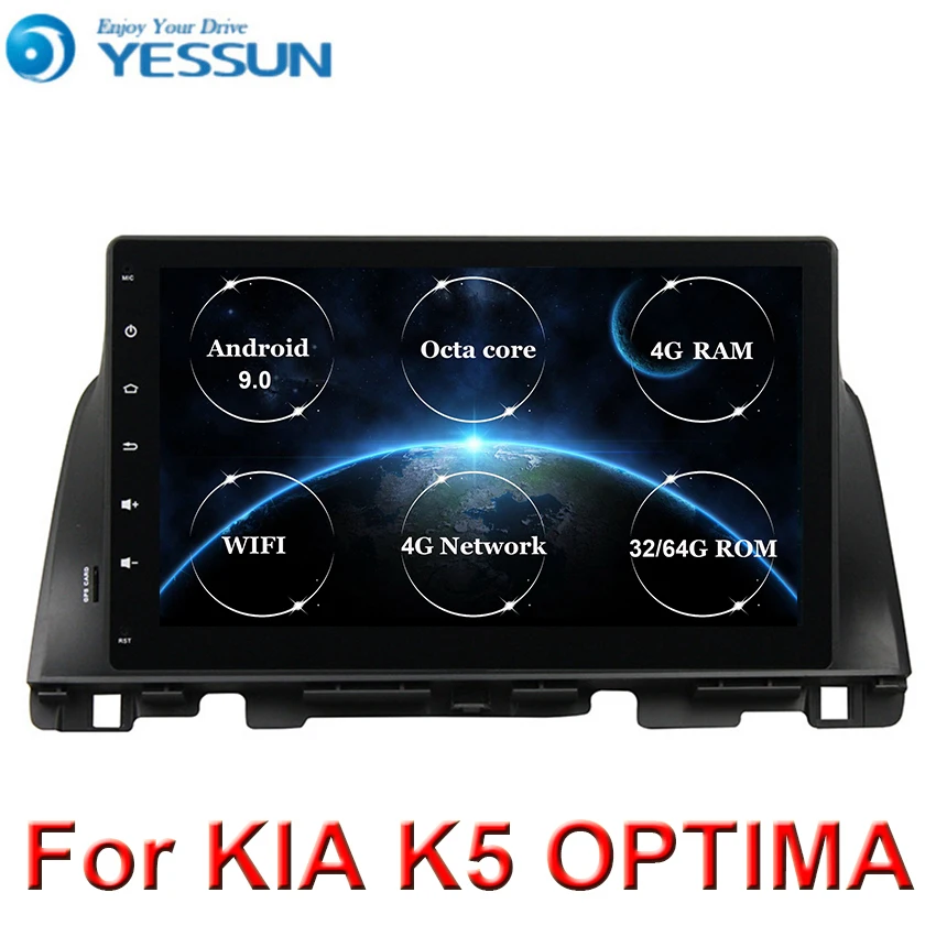 Android 9 автомобильный DVD плеер GPS навигация Мультимедиа для KIA Optima K5 радио 2015 2016 2017 2018