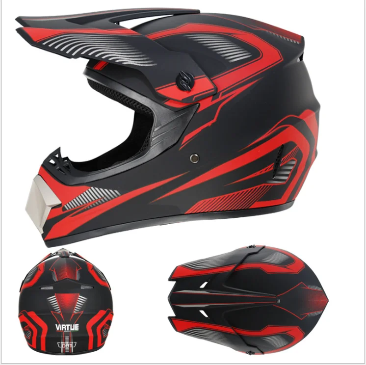 

Send 3 pieces gift Motorcycle Helmet Off-Road Motorbike Touring Double Lens Full Face Helmets DOT Approved