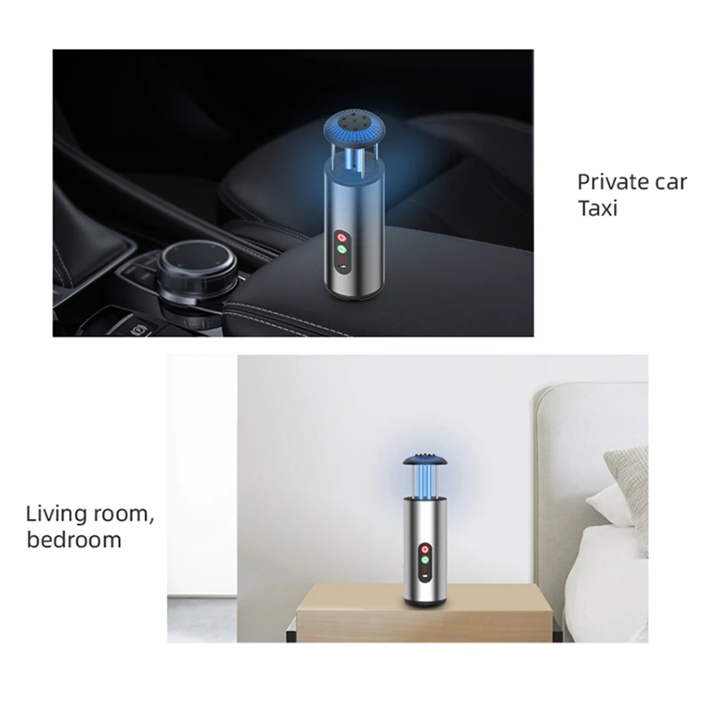 

UVC Ultraviolet Air Purifier With HEPA Filter Fresh Air Anion Car Air Purifier Infrared Sensor Air Cleaner Best For Car Home