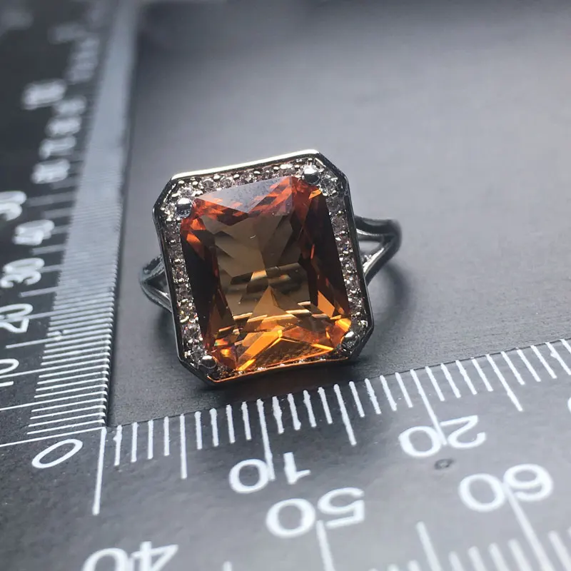 Женское кольцо с зултанитом из серебра 925 пробы|Кольца| |