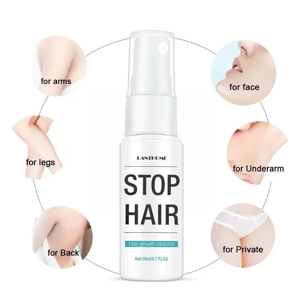 

Hair Growth Inhibitor Essence 20ml Permanent Removal Repair Inhibitor Liquid Growth Smooth Body Hair Nourish Hair L1v2