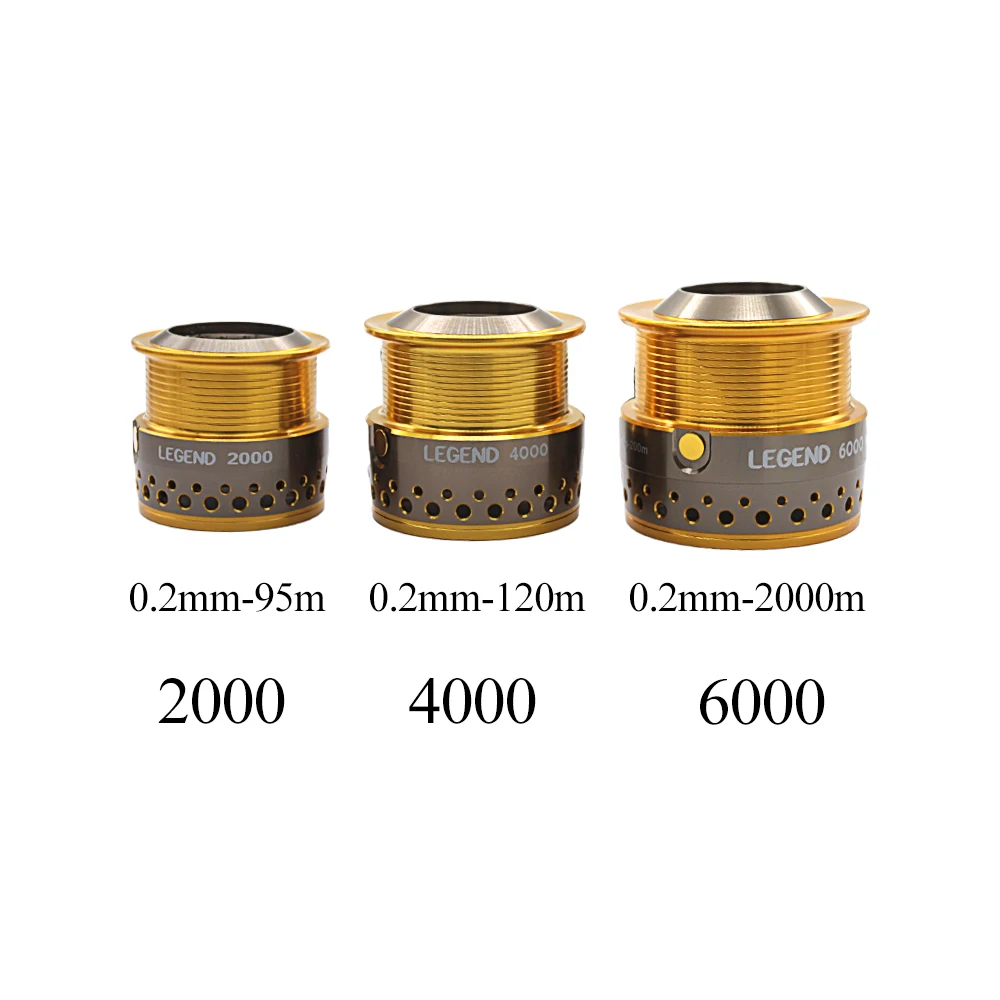 RYOBI LEGEND 2000 4000 6000 Катушка для спиннинга запасная шпуля Алюминий мелководье катушка