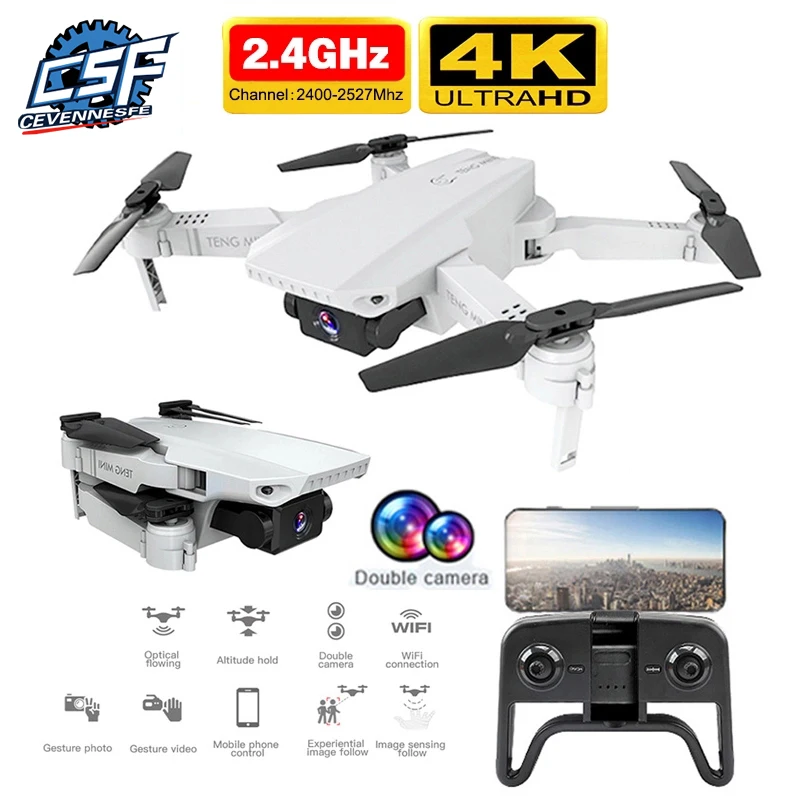 2021 Новый Дрон 4k HD WiFi передача видео в реальном времени fpv Квадрокоптер Rc с