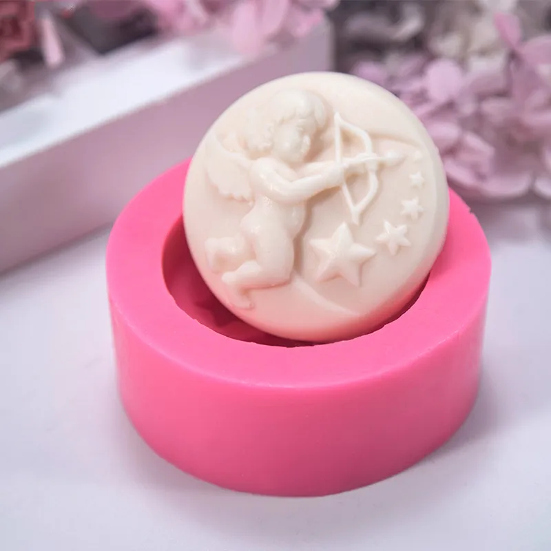 Новая силиконовая форма для мыла ручной работы сделай сам круглая товары