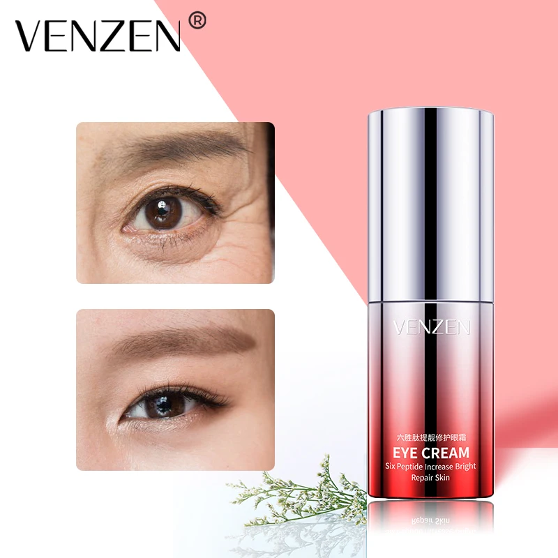

VENZEN Hexapeptide Repairing Eye Cream Anti-Wrinkle Anti-Age Remove Dark Circles Against Puffiness And Bags Hydrate Skin Care