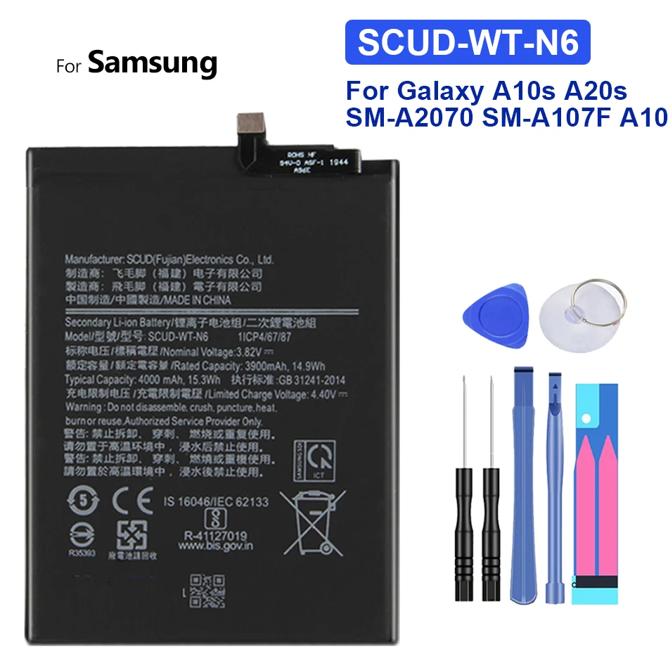 Аккумулятор SCUD WT N6 4000 мАч для Samsung Galaxy A10s A20s SM A2070 A10 A20 s Bateria|Аккумуляторы мобильных