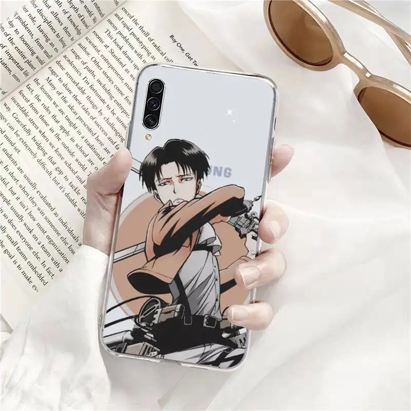 

attack on titan Phone Case Transparent for Samsung A71 S9 10 20 HUAWEI p30 40 honor 10i 8x xiaomi note 8 Pro 10t 11