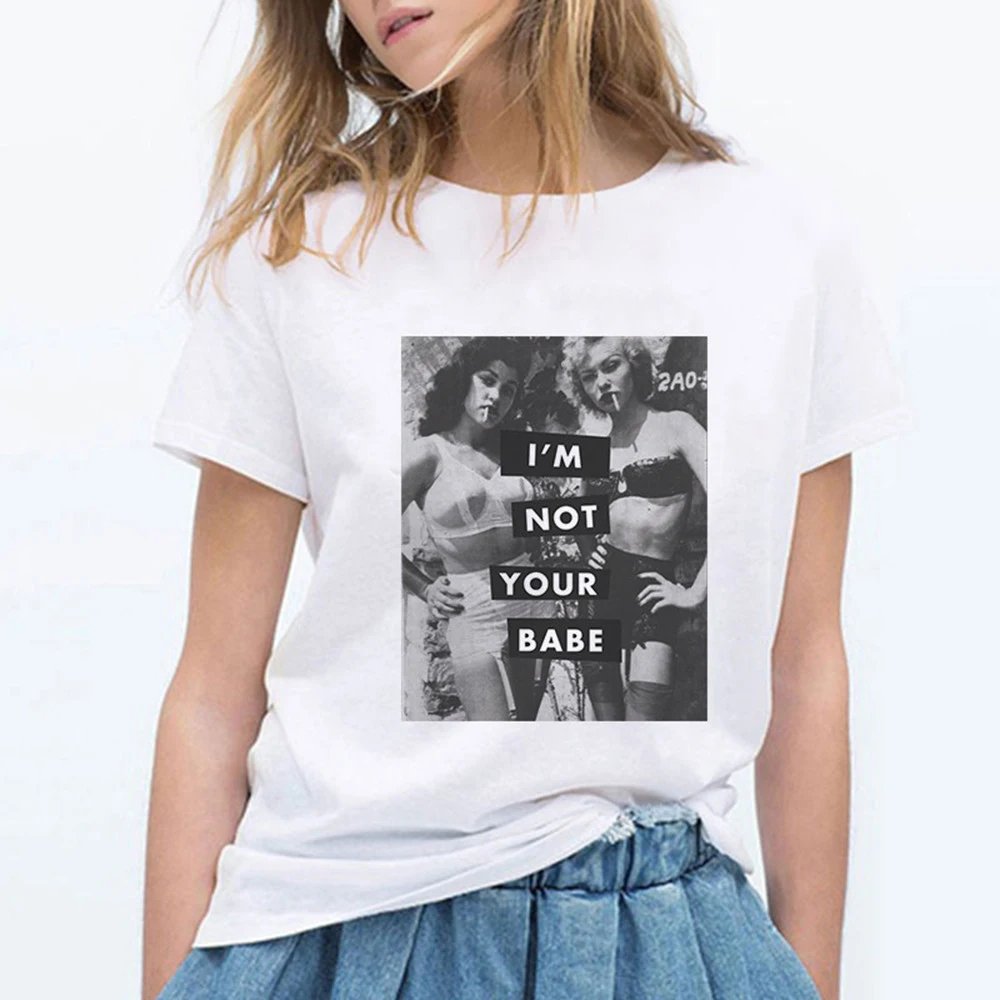 

Trendy Hip Hop Hipster Punk Kpop Casual T Shirts Women Fashion Feminism Printing Harajuku Camiseta Mujer