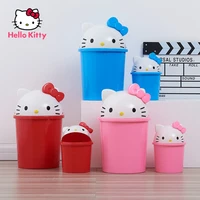 hello kittys lovely bedroom living room and bathroom kitchen large trash can thick cover creative cartoon desktop trash bin