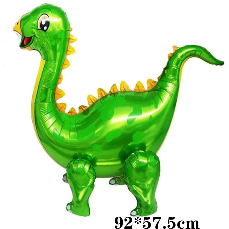 New Year 3D Dinosaur Foil Balloons Green Standing Dragon Birthday Party Decorations Kids Supplies Baby Shower Toys Air Globos | Дом и сад