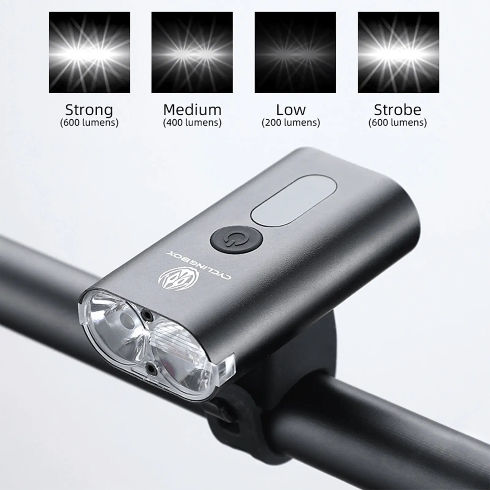 

Велосипедный светильник с защитой от дождя и светодиодный-зарядкой, 1500 мАч