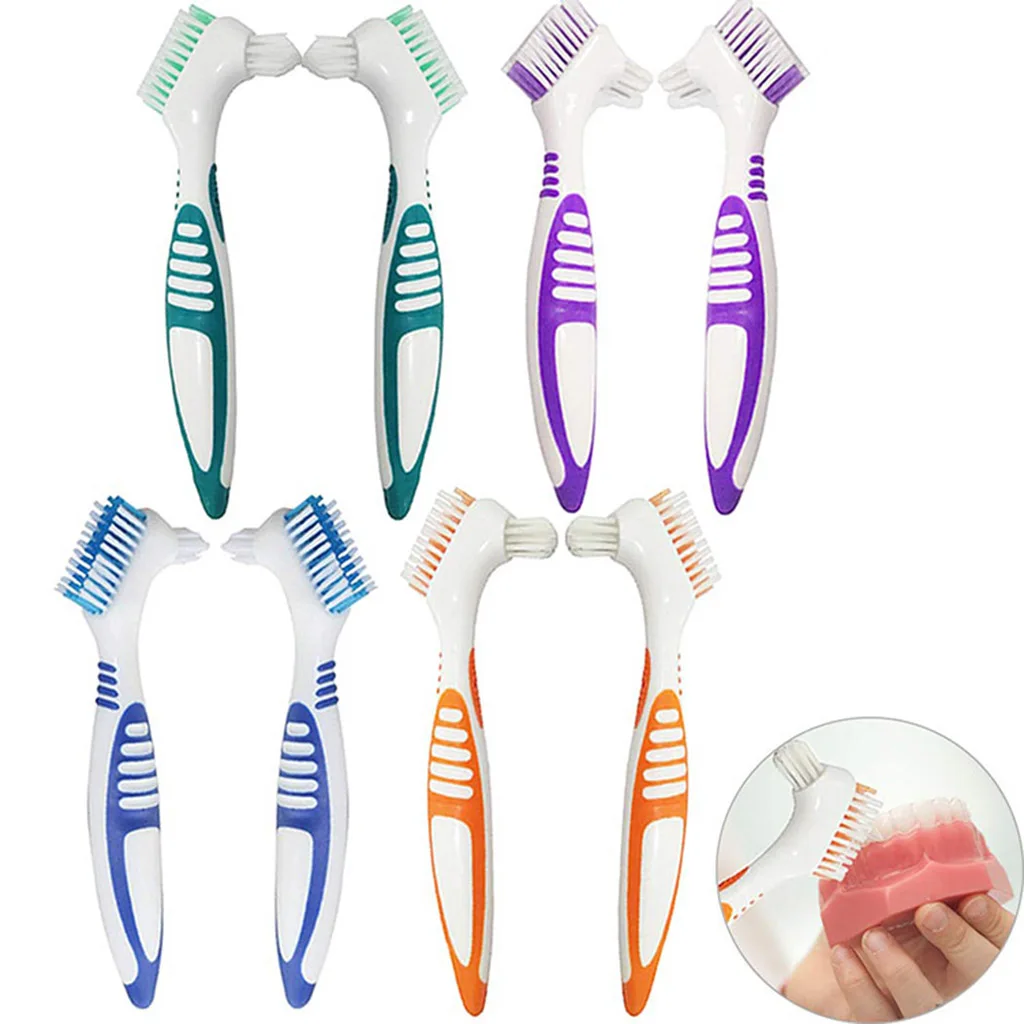 8 шт. двухсторонние зубные щетки для протезов набор ложных зубьев - Цена: 1 379,58 руб.