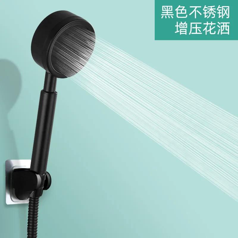 

Black High Pressure Shower Head Filter Extension Accessories Water Saving Shower Head Pomme De Douche Bathroom Fixture BD50SH