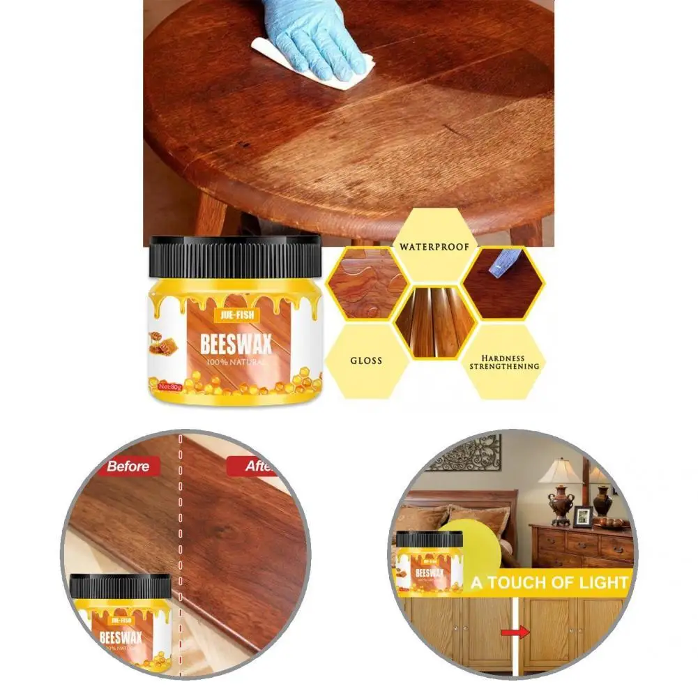 

Beeswax Furniture Polish Good Eco-friendly Furniture Beautify Beeswax Durable Natural Wood Seasoning Beeswax