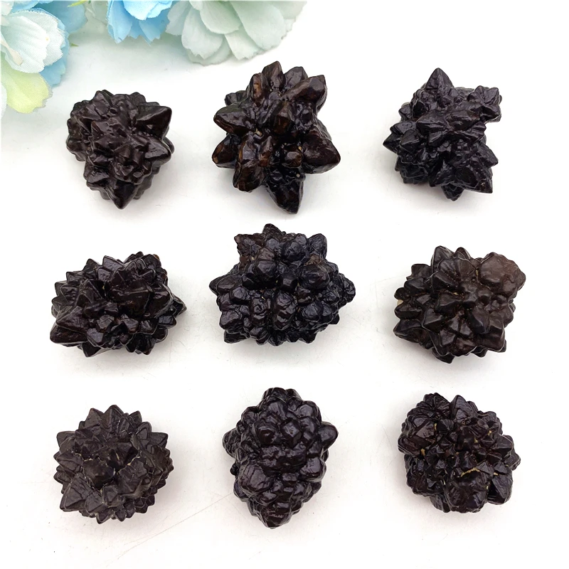 Новинка 1 шт. натуральный материал карбонированный камень Тип кластера Кристалл минеральная руда грубый образец орнамент натуральные камни и кристаллы