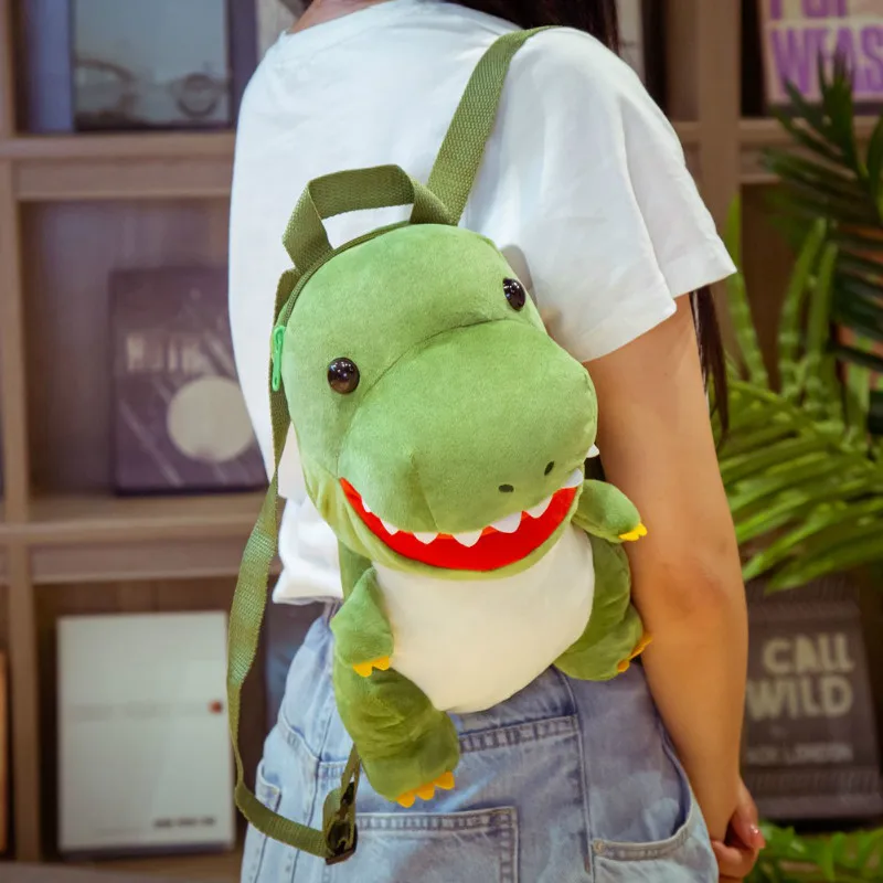 Детский плюшевый рюкзак-динозавр 34 см мягкая плюшевая детская школьная сумка с