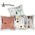 Чехол для диванной подушки в скандинавском стиле с изображением животного