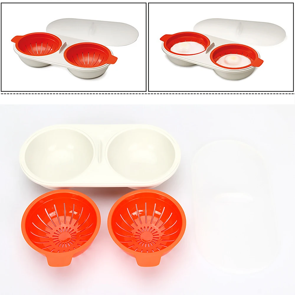 Инструмент для приготовления яиц микроволновая печь двухслойная яйцеварка