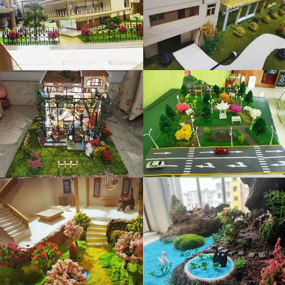 

2021 Shrubs and flowers sand table building model outdoor decoration model garden forest landscape plant design S6N8