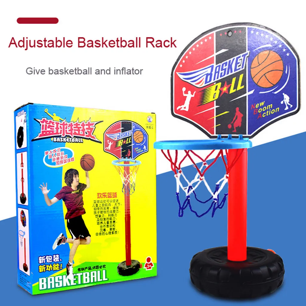 

Basketball Stands Toys Set Height Adjustable Kids Boy Basketball Hoop Board Children's Convenient Outdoor Sports Exercise Toys L