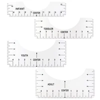 t shirt ruler guide clothing tailor round neck calibration alignment tool sewing dressmaking pattern design drawing template