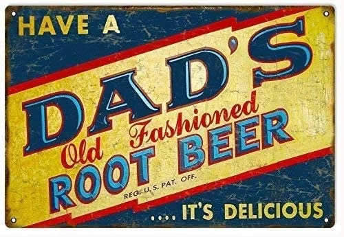 Металлический знак корень пива знаки Dads старомодный корень пива Сода Pop Art вывеска для декора
