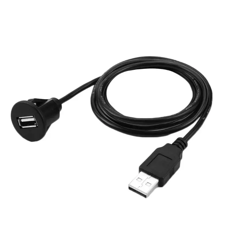 VODOOL 1 м USB2.0 Приборная панель автомобиля флеш крепление USB гнездо Папа мама Панель