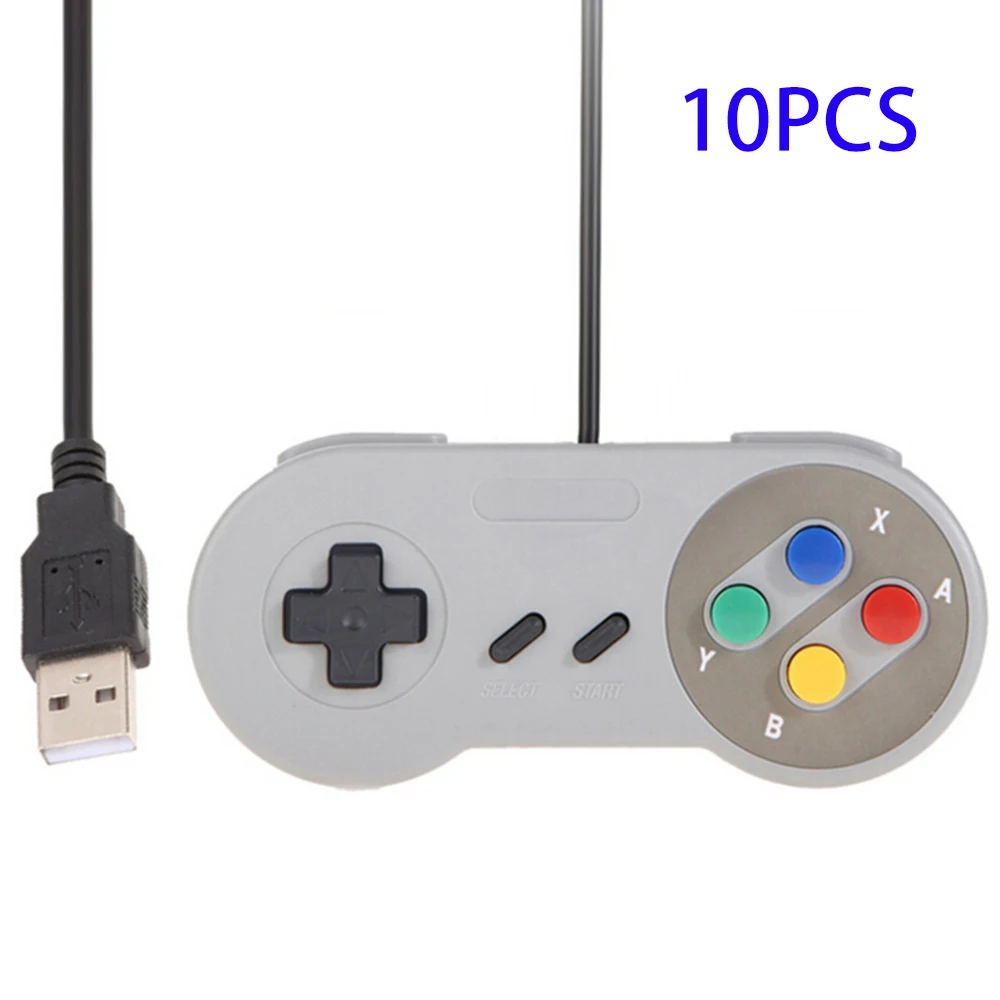 ViGRAND 10 шт. высококачественный Ретро USB контроллер ретро супер для Nintendo SNES ПК MAC