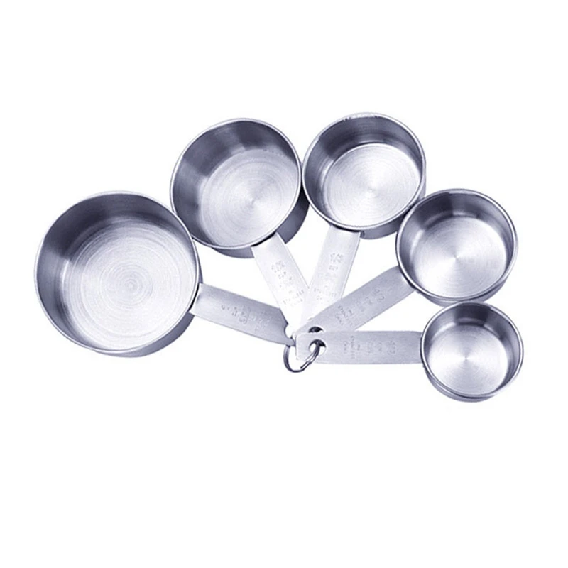 8Pcs Measuring Cups Premium Stackable Kitchen Spoon Set Stainless Steel and Spoons | Дом и сад