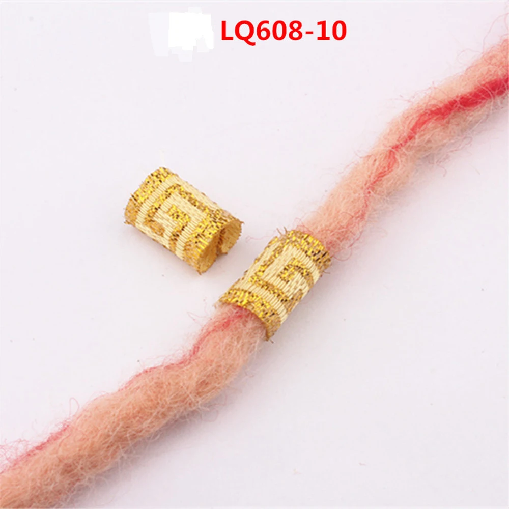 5 шт. разноцветные тканевые косы для волос Dread Dreadlock бусины кольца размер