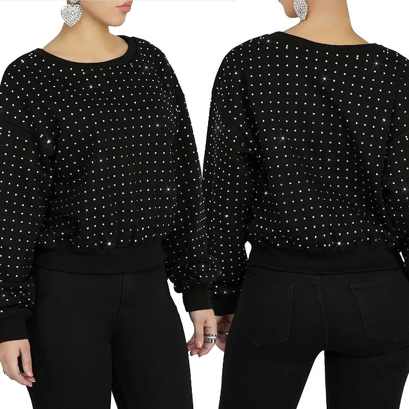 Женские новые зимние футболки с круглым вырезом однотонные длинным рукавом