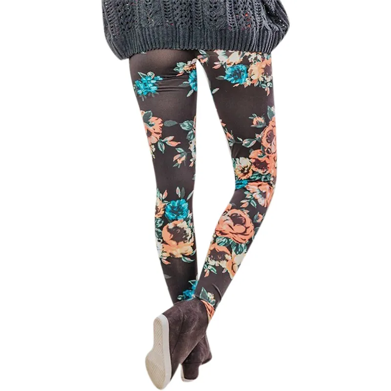 

Womens Ladies Slim Skinny Floral Leggings Jogger Stretch High Waist Yoga Pants