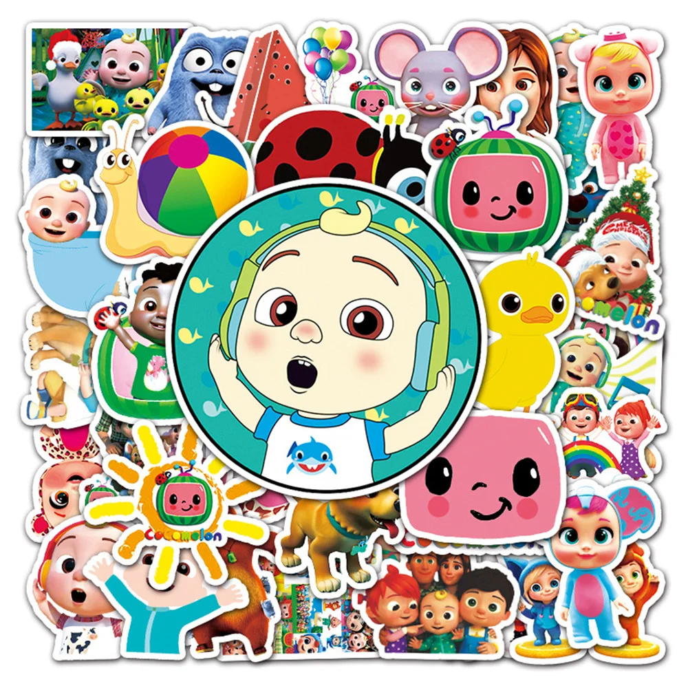 

10/30/50PCS Cocoron Cocomelon Personality Graffiti Stickers Luggage Laptop Decoration Stickers Wholesale