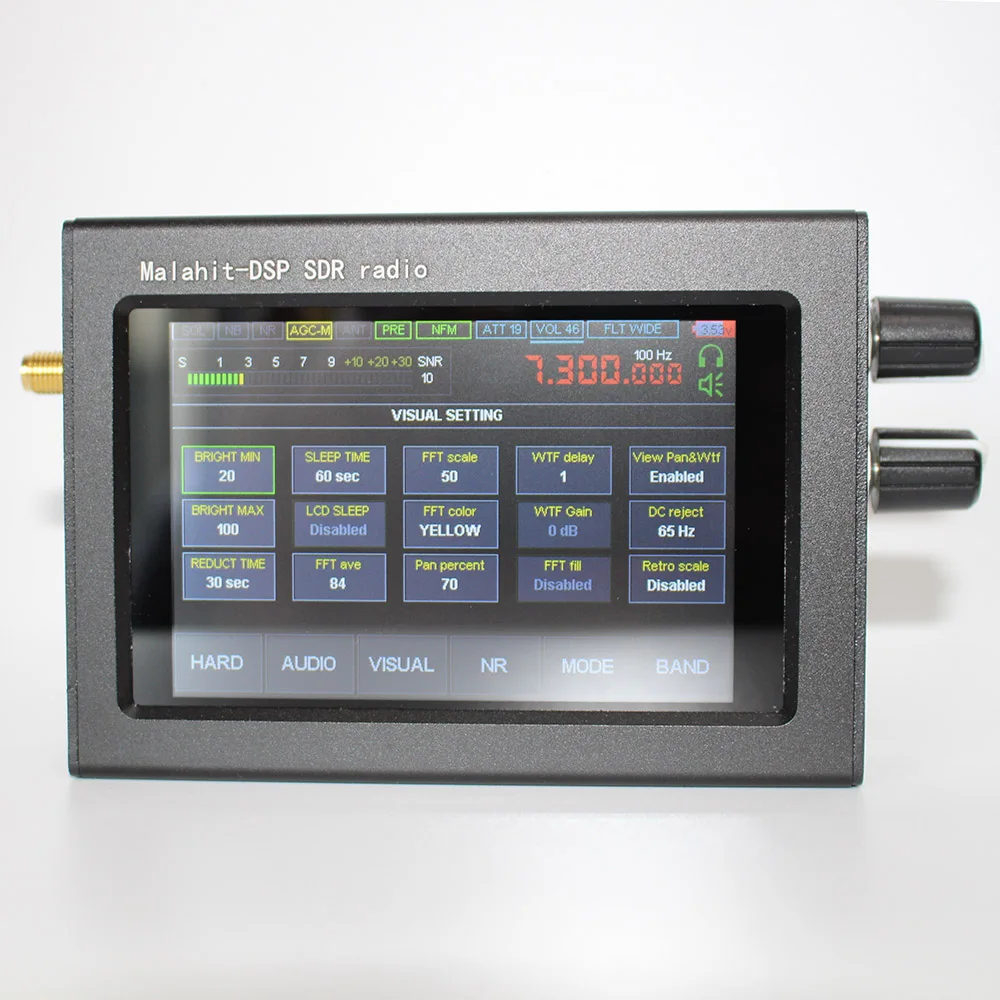 

Wirelwss 1.10C 50k-2GHZ SDR Receiver Malachite with 3.5 Inch Touching LCD Screen Spectrum Analyzer DSP Noise Reduction Receivers