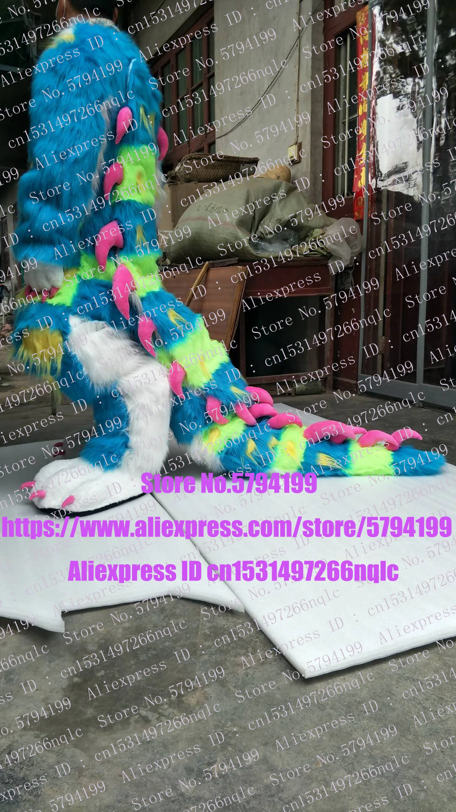 Digitigrade ножки хаски собака лиса волк Fursuit костюм Взрослый мультяшный персонаж