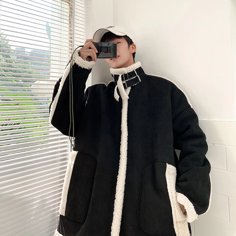 Осень-зима 2019 новое пальто из овечьей шерсти модная повседневная Однотонная