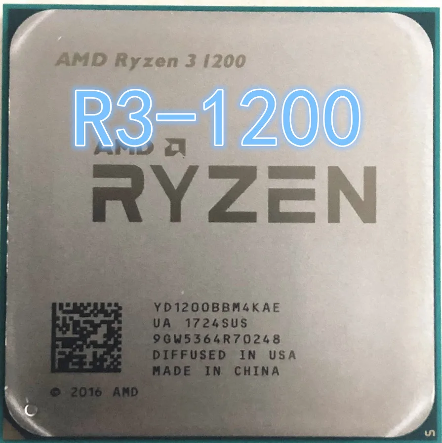AMD Ryzen 3 1200 R3 1200 3,1 ГГц Quad-CoreCPU процессор YD1200BBM4KAE гнездо AM4 1200