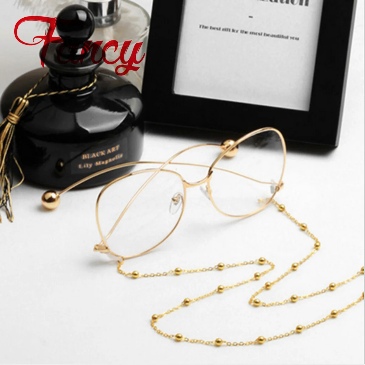 Модные серебристые и золотые солнцезащитные очки для чтения цепочка очков шнуры