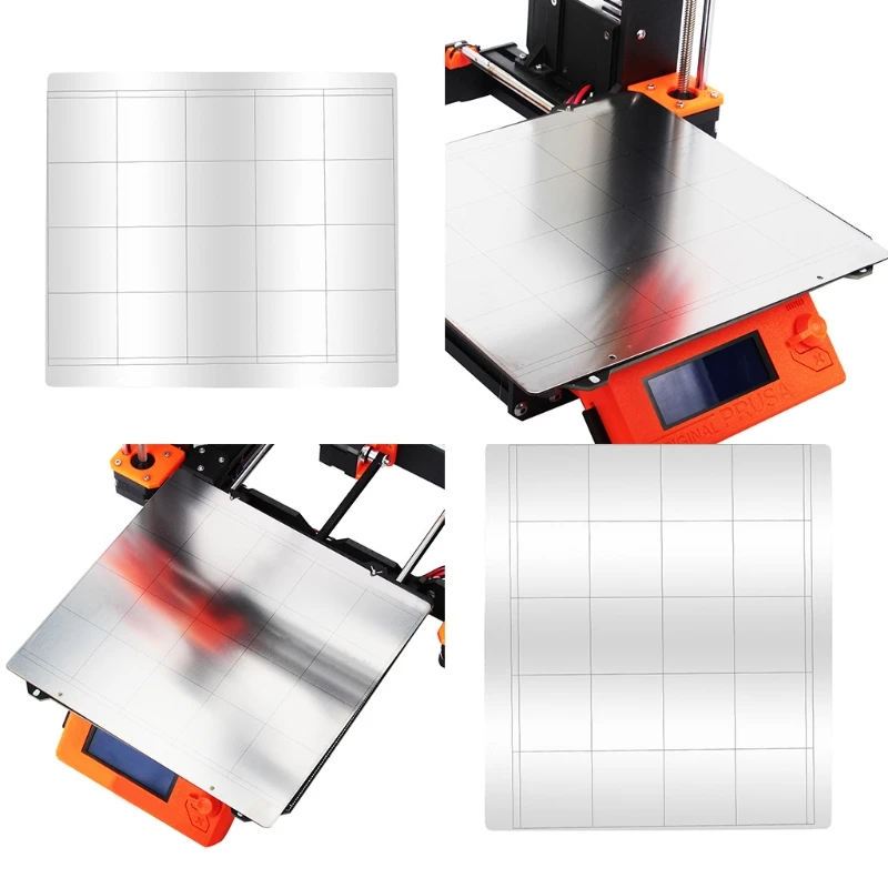 

3D Printer Heat Bed Platform Printing Buildplate Spring Steel Sheetfor Build Plate Reprap i3 Mk3 Mk52 With Holes