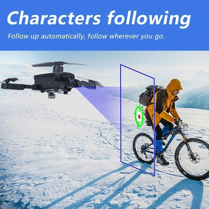 

4K RC Drone Remote Control Dual Camera Wide Angle WiFi FPV Optical Flow Positioning Altitude Hold Gesture Helicopter