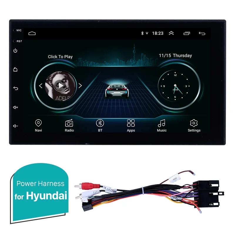 For Hyundai Seicane " 2Din Android 8,1 Универсальное автомобильное радио gps для NISSAN TOYOTA KIA VW hyundai Suzuki Honda RAV4 SUNNY YARIS COROLLA VIOS - Цвет: For Hyundai