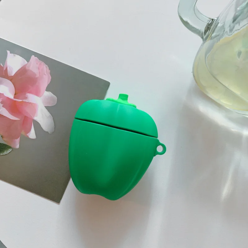 Чехол для AirPods с милым 3D рисунком авокадо, чехол для наушников Apple Airpods 2, силиконовый чехол для наушников Air pods, ремешок для наушников