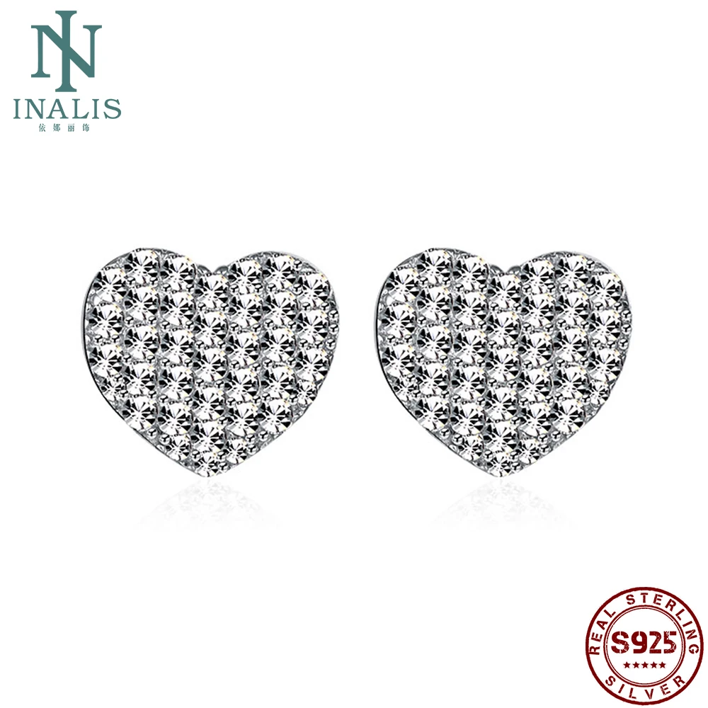 Женские серьги гвоздики из серебра 925 пробы с цирконом|silver stud earrings|sterling silver earringsstud
