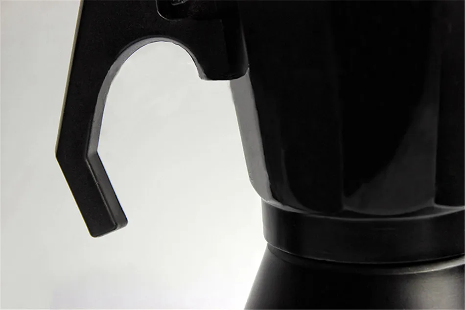 GUNOT алюминиевый чайник Moka, матовый текстурированный кофейник, обогреваемая Итальянская Кофеварка, чайник эспрессо, Перколятор, кухонные инструменты