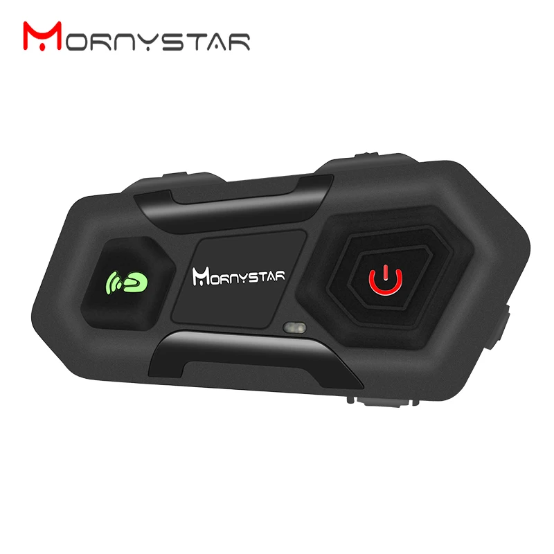 1 шт. Mornystar M2 1600 м intercomunicador BT переговорные беспроводные мотоциклетный шлем Bluetooth гарнитура интерком для 3 Райдера