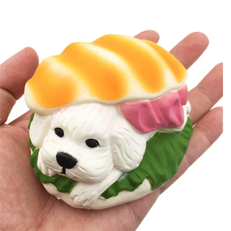 dog cake Мягкие медленно растущие мягкие игрушки милые Kawaii Jumbo большой розовый единорог мультфильм животных мягкие игрушки Jumbo - Цвет: dog cake