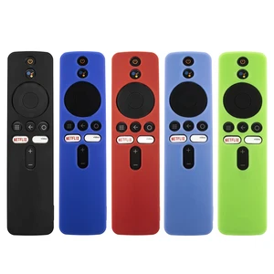 silicone remote control case for xiaomi mi box s4x mi remote tv stick cover anti slip shockproof protective cover free global shipping