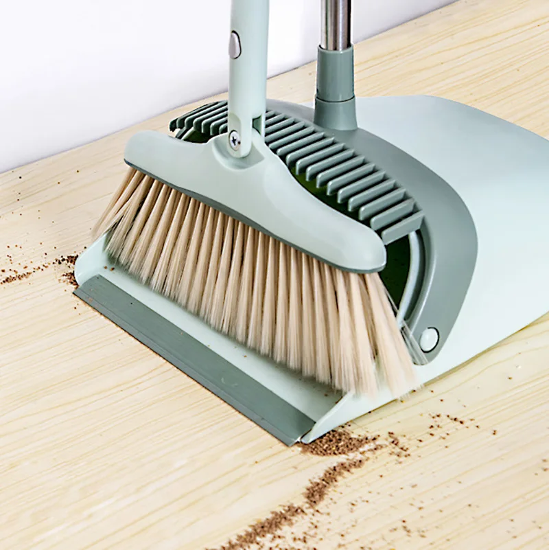 

Foldable Broom Dustpan Set Floor Cleaning Dust Brooms Home Windproof Dustpan Garbage Collector Kitchen Set Tools For Sweeping