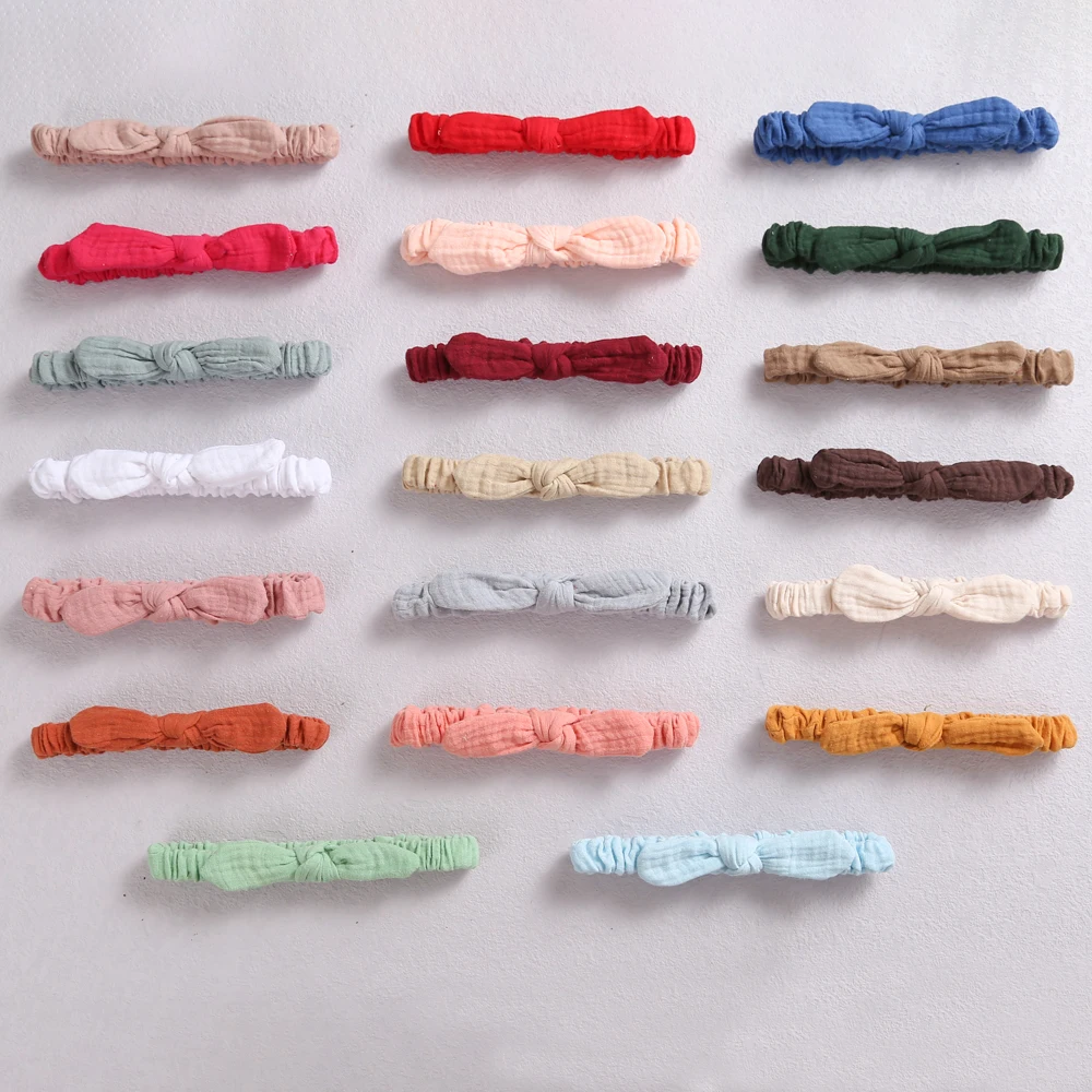 Diademas el&aacute;sticas suaves para ni&ntilde;a, bandana bonita con lazo para el pelo de beb&eacute;, accesorios para el cabello de beb&eacute; reci&eacute;n nacido, 1 unidad-5